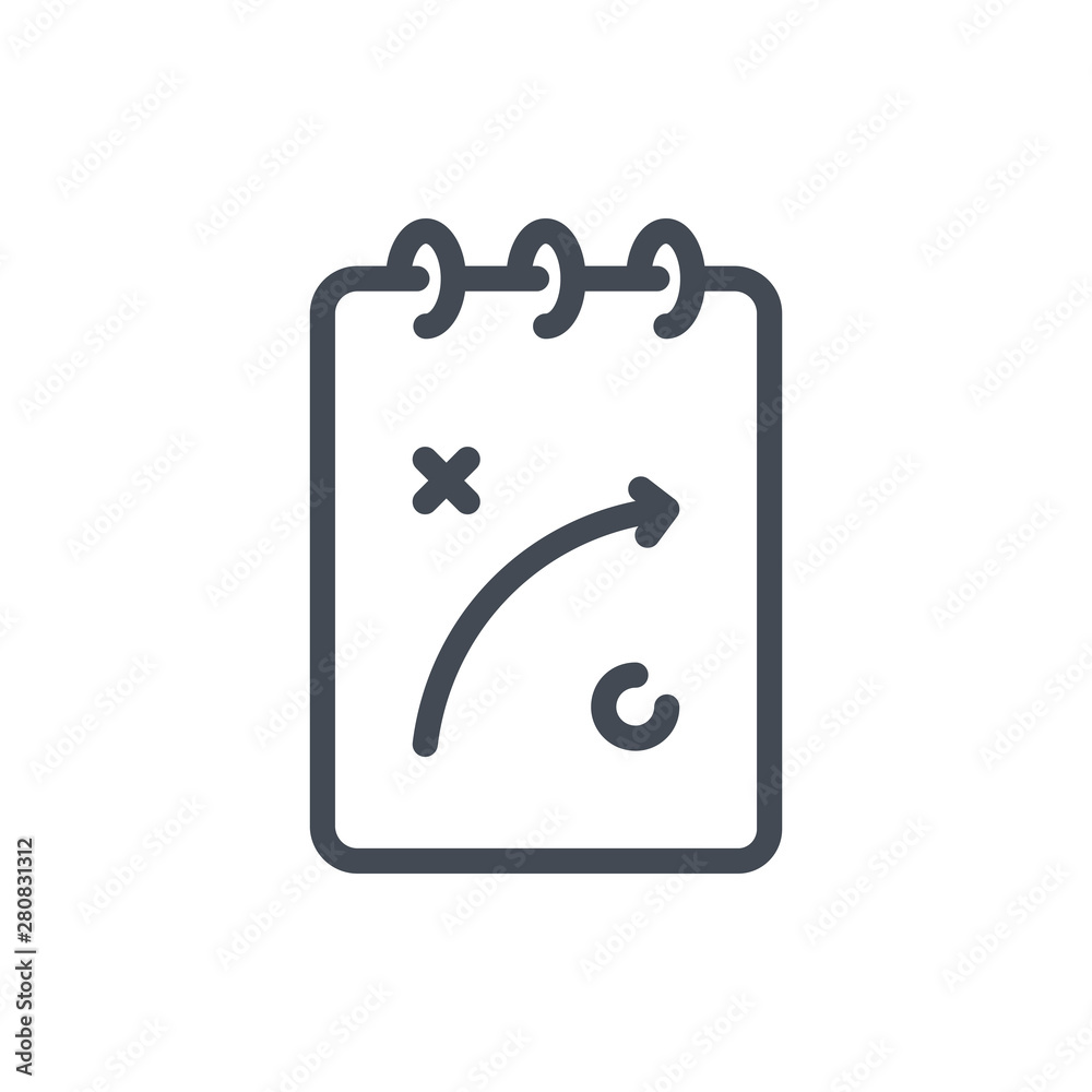 Strategy and planning line icon. tactical scheme vector outline sign. Strategy and planning line icon. tactical scheme vector outline sign.
