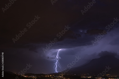 Lightning in French Alp