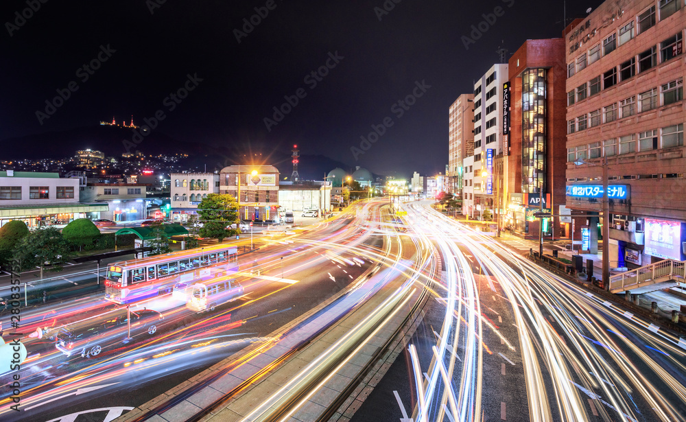 Fototapeta premium 長崎駅前の夜景