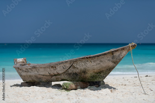 fishing boat on the beach