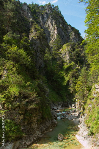 Hiking trail in Oetschergraben near to the Oetscher in Austria, Europe © kstipek