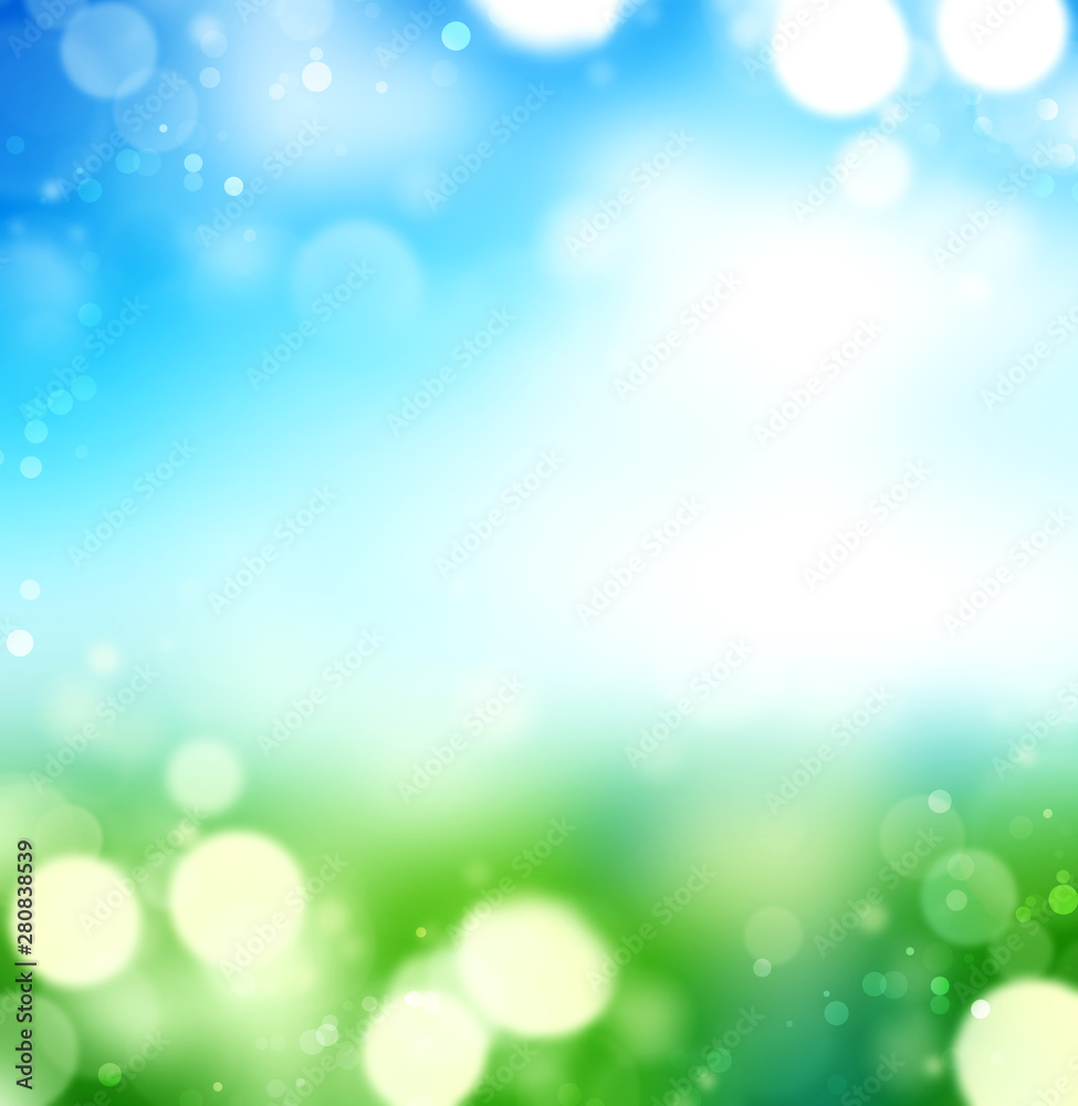 Fototapeta premium Spring or summer background blur. Holiday wallpaper