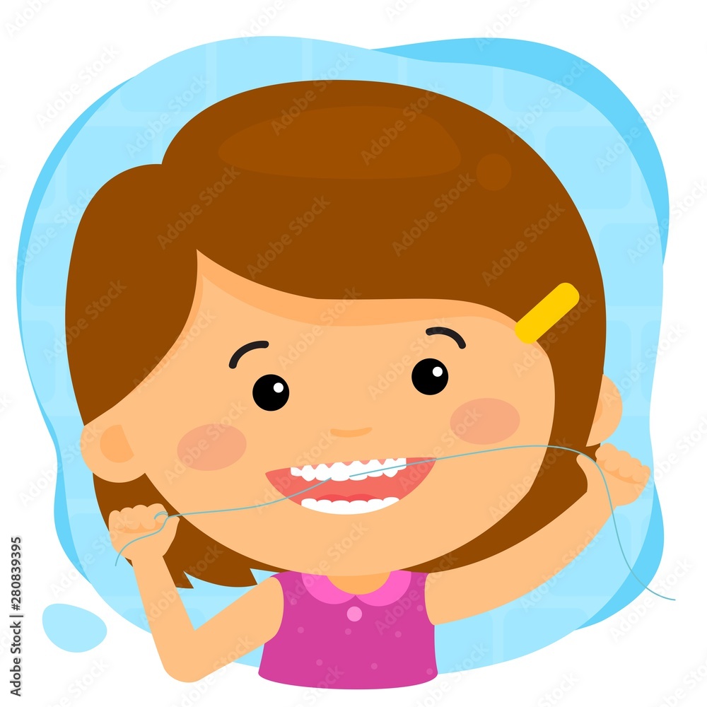 Dental Floss Stock Illustration | Adobe Stock