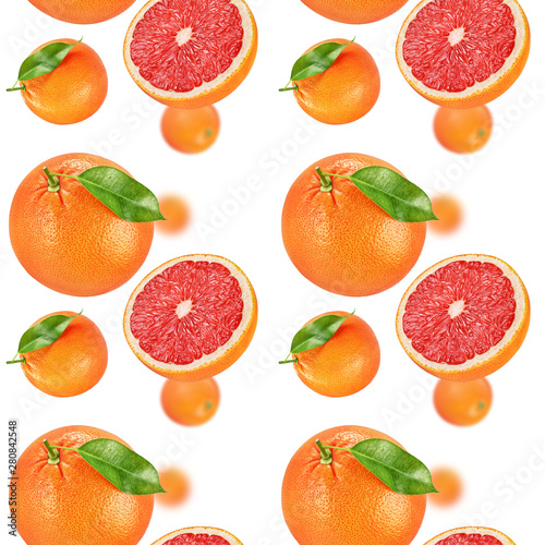 Grapefruit seamless texture or pattern