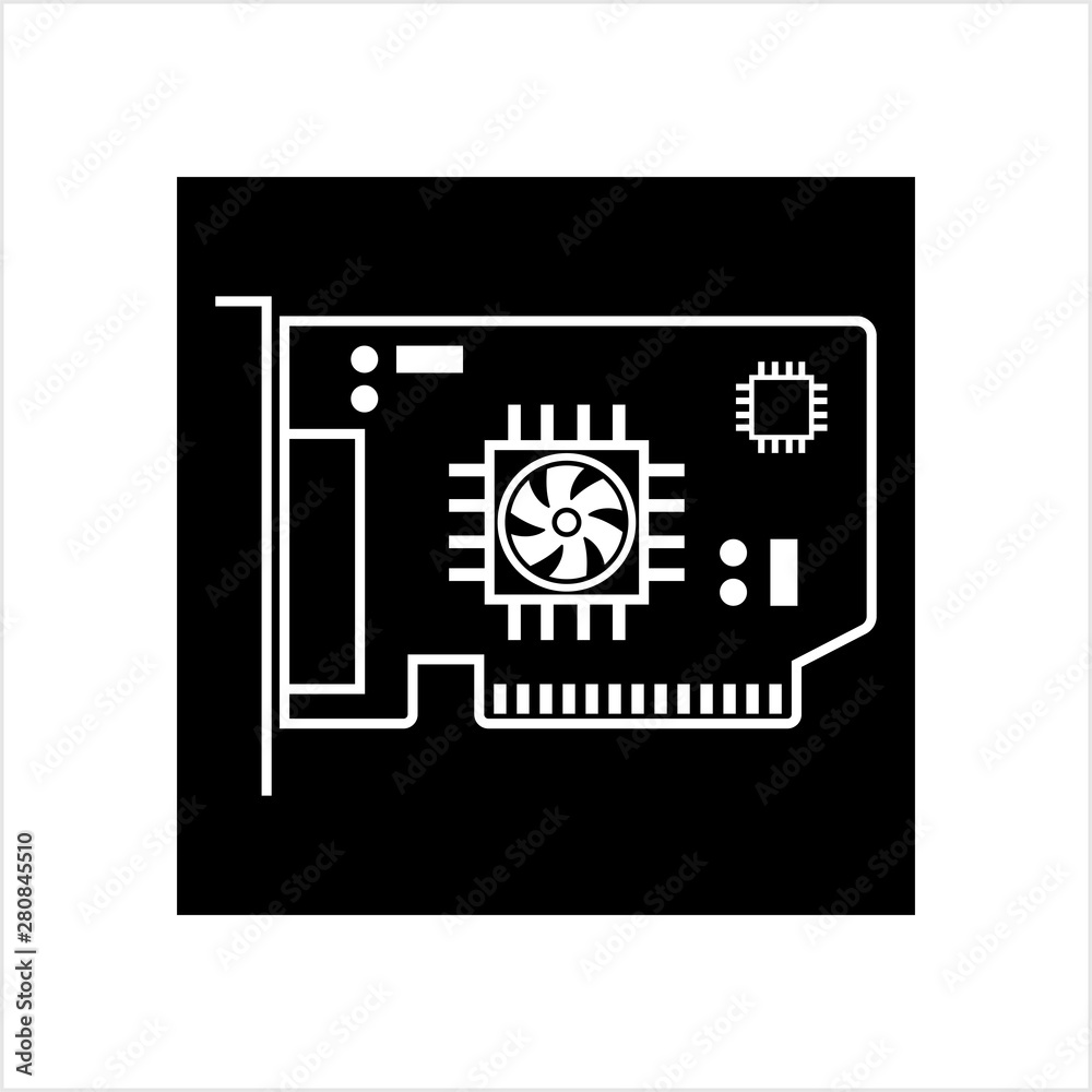 Expansion Card Icon, Add-On Card Icon Expansion Card Icon, Add-On Card Icon