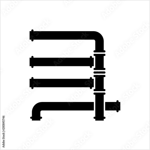 Pipe Icon, Pipe Fitting Icon, Water, Gas, Oil Pipeline, Plumbing Work