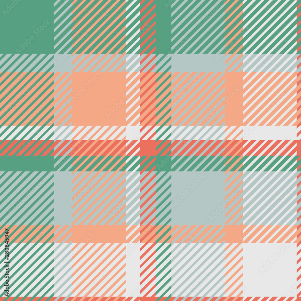 Plaid or tartan vector is background or texture in many color Plaid or tartan vector is background or texture in many color