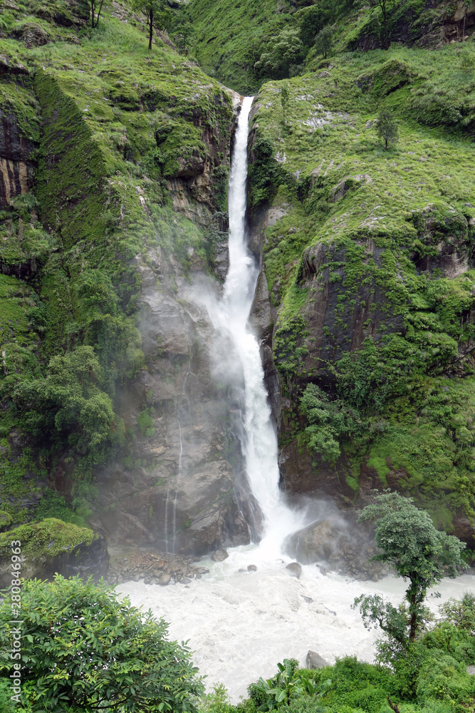Waterfall- Trekking in Nepal Waterfall- Trekking in Nepal