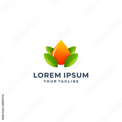 Free Download Green leaf with water drop - GFXLoad