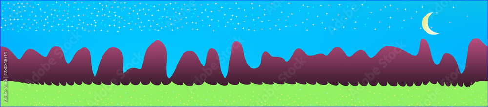 Azure sky, and mountains landscape. Azure sky, and mountains landscape.