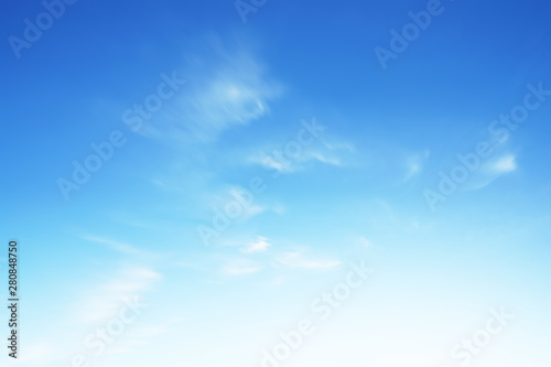 Blue sky clouds blurred during morning open view out windows beautiful summer spring and peaceful nature background.