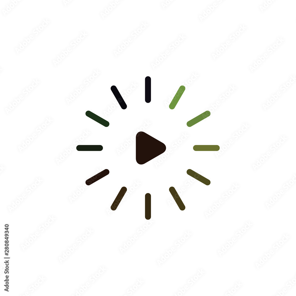 Obraz premium loading illustration icon logo design template