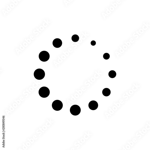 loading illustration icon logo design template