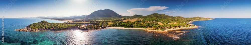 Porto Pirastu beach near Costa Rei on Sardinia island, Italy