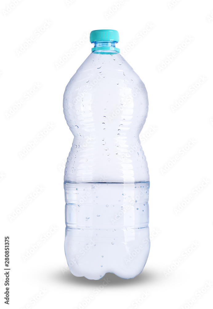 Fototapeta premium the average plastic bottle in drops