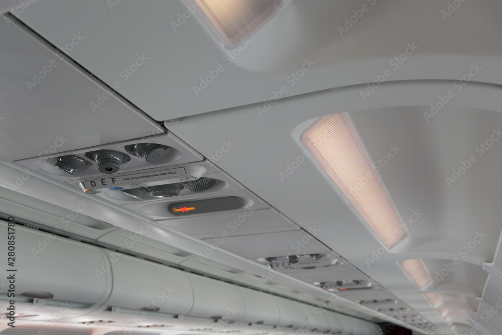 Fototapeta premium cabine avion de ligne