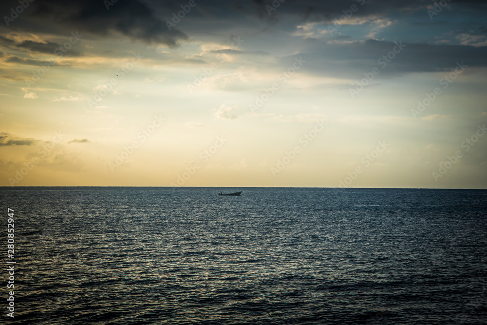 Sunset at Montego Bay Beach Jamaica 