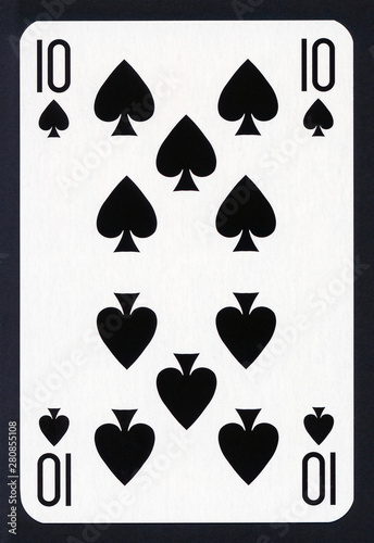 Playing poker cards isolated on black background - high quality XXL