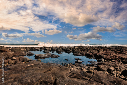 Pacific ocean coast along Chile,  Arica photo