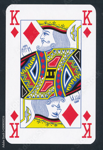 Playing poker cards isolated on black background - high quality XXL