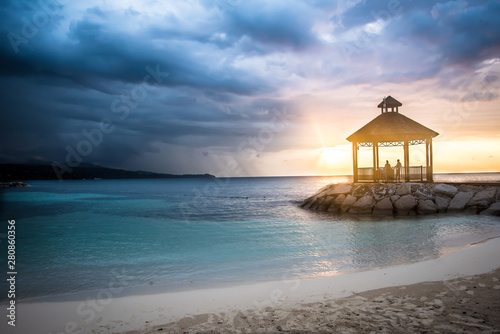 Sunset at the Beach Montego Bay Jamaica 