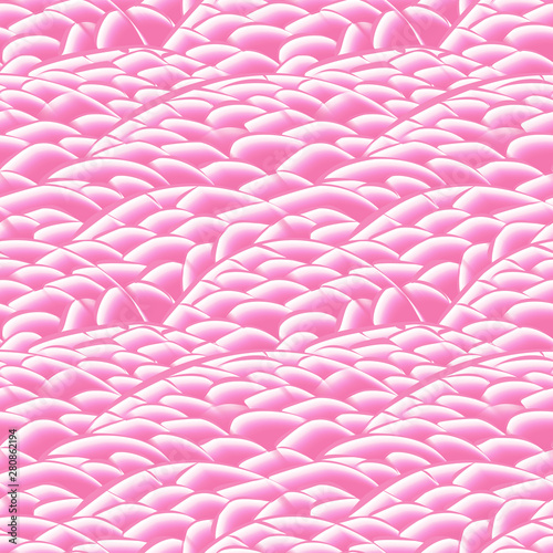 Abstract stylized seamless pink background. Sticky sweet glazed jelly beans.