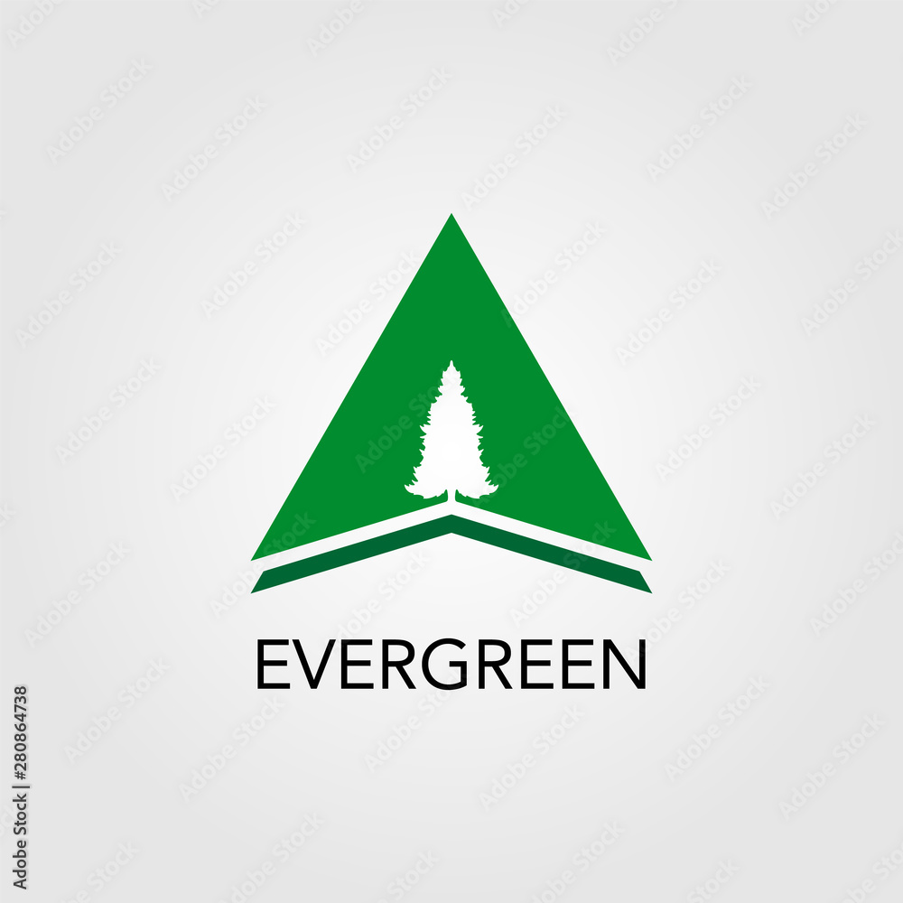 triangle with pine tree logo