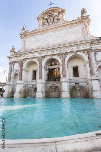 The Fontana dell'Acqua Paola also known as Il Fontanone in Rome, Italy photo