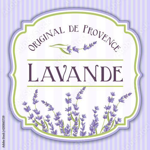 Lavender elegant vintage shabby chic label