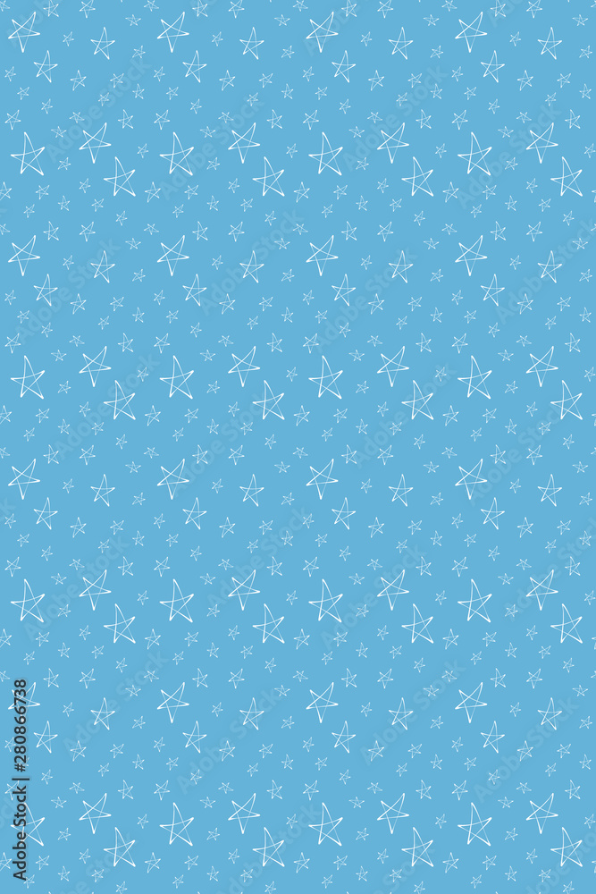 Simple hand drawn stars pattern Simple hand drawn stars pattern