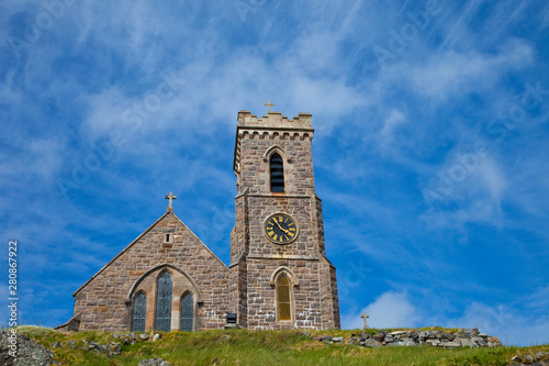 Iglesia de Castlebay. Isla Barra. Outer Hebrides. Scotland, UK photo