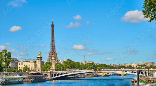 Paris - Pont Alexandre III with Eiffel Tower in the Background