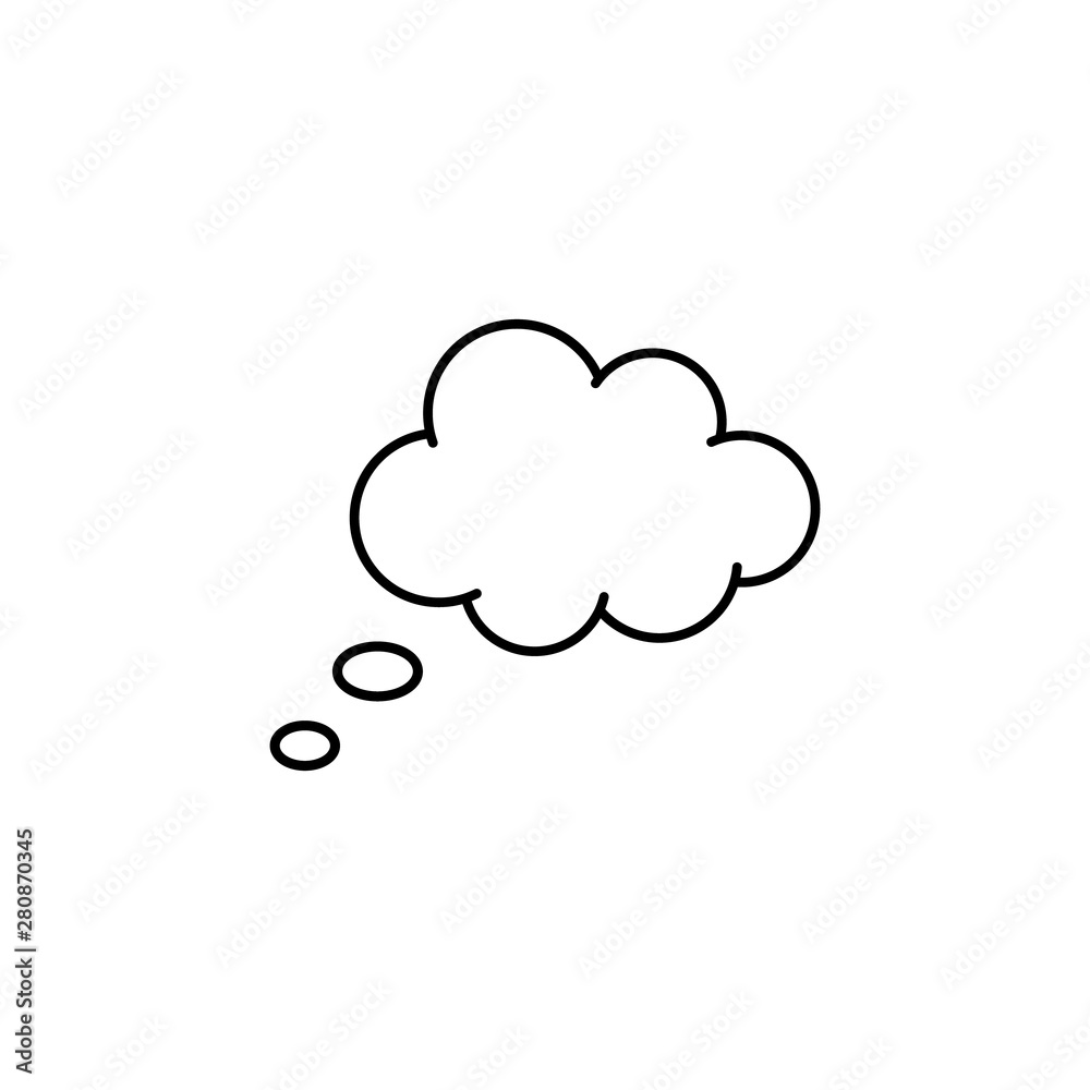 Think bubble icon. Trendy think bubble sign. Vector. Think bubble icon. Trendy think bubble sign. Vector.