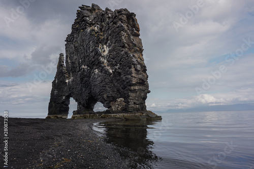 The majestick Hvitserkur rock stack in North Iceland