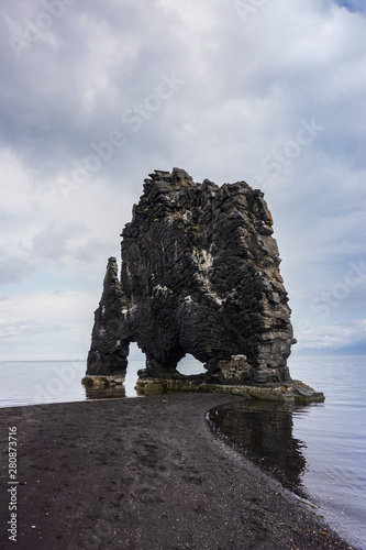The majestick Hvitserkur rock stack in North Iceland