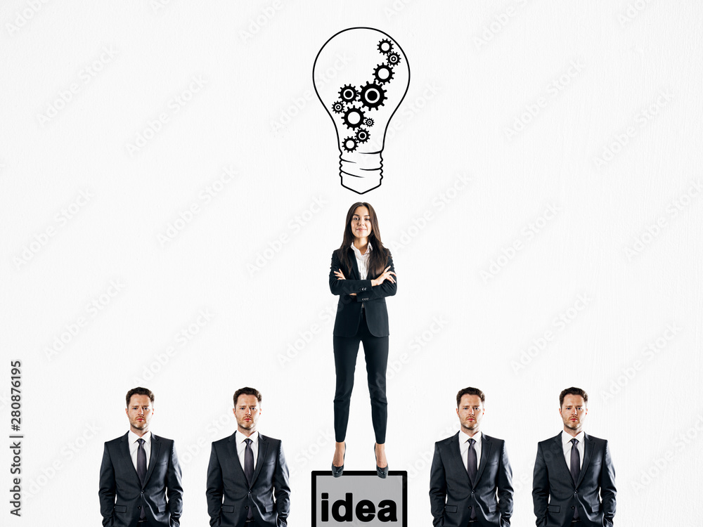 Idea and leadership concept Idea and leadership concept