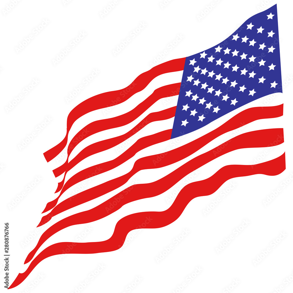Fototapeta premium American flag national vector design