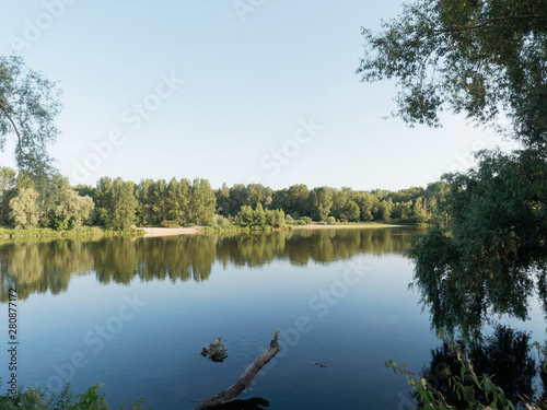 Paysages bucoliques de la Loire en Touraine.