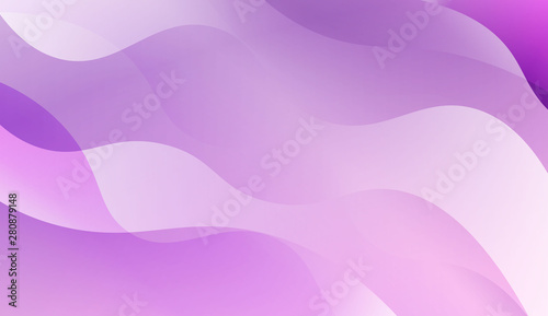 Abstract Shiny Waves. For Cover Page, Landing Page, Banner. Vector Illustration with Color Gradient.