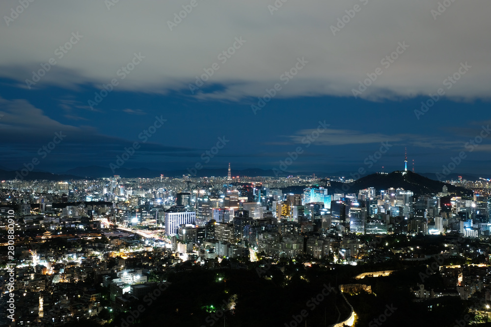 seoul city night view