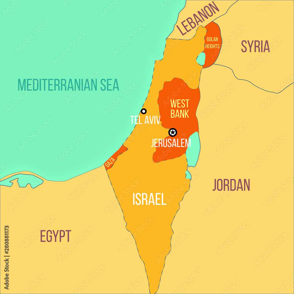 Map of Israel