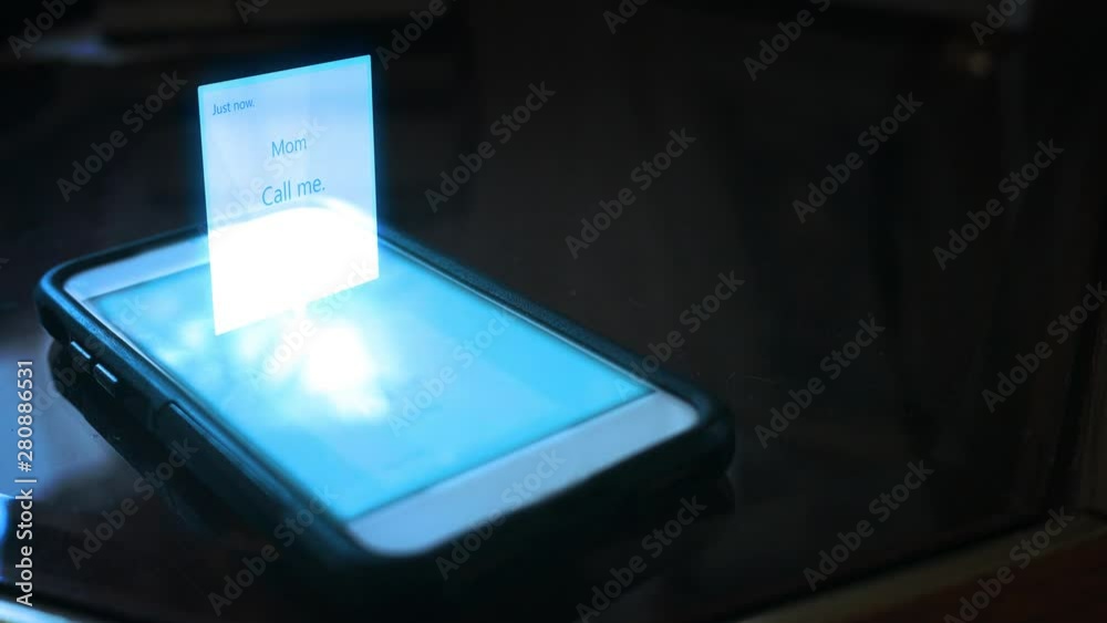 Digital hologram text message series - Mom Call me text Digital hologram text message series - Mom Call me text