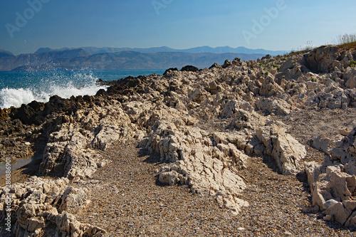 Bucht entlang der Küstenlinie der Insel Korfu - Griechenland