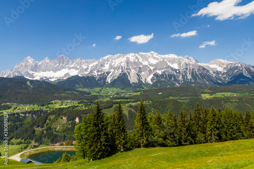 Dachstein and landscape near Schladming, Austria © Richard Semik
