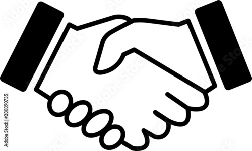 HAND WIRE HAND ICON, handshake, good morning