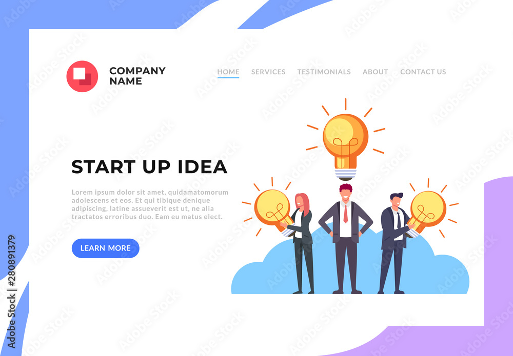 Business people characters office workers having good idea. Teamwork web banner page concept. Vector flat graphic design cartoon illustration Business people characters office workers having good idea. Teamwork web banner page concept. Vector flat graphic design cartoon illustration
