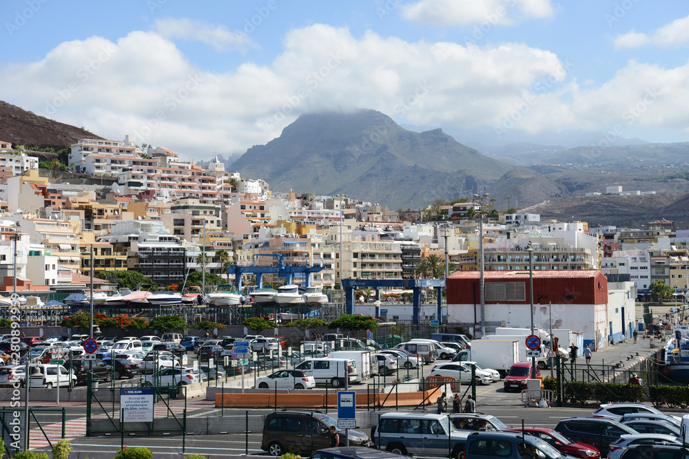 Port Los Cristianos in Tenerife.