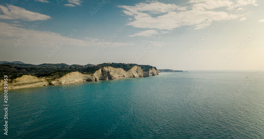 Logas beach cliffs, Greece