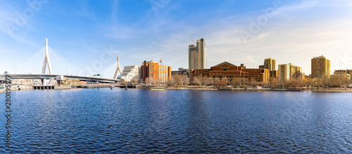 Boston Zakim bridge panorama