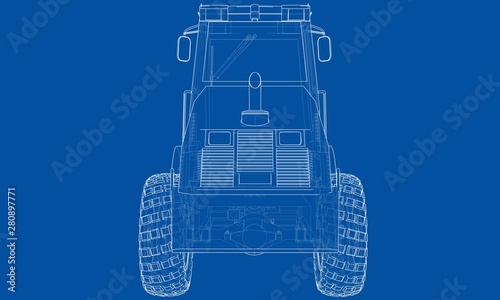 Construction machine. Asphalt compactor vector